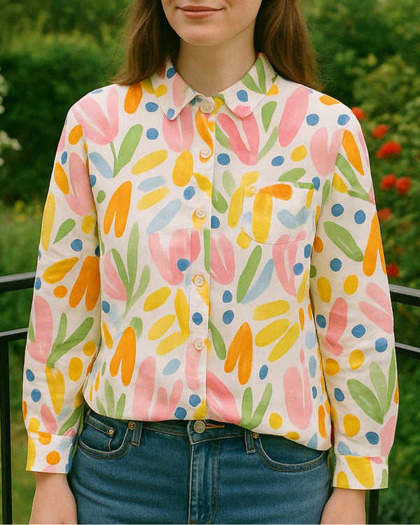 Canvas Charm Rayon Shirt