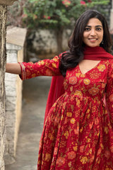 Chanderi kurta set