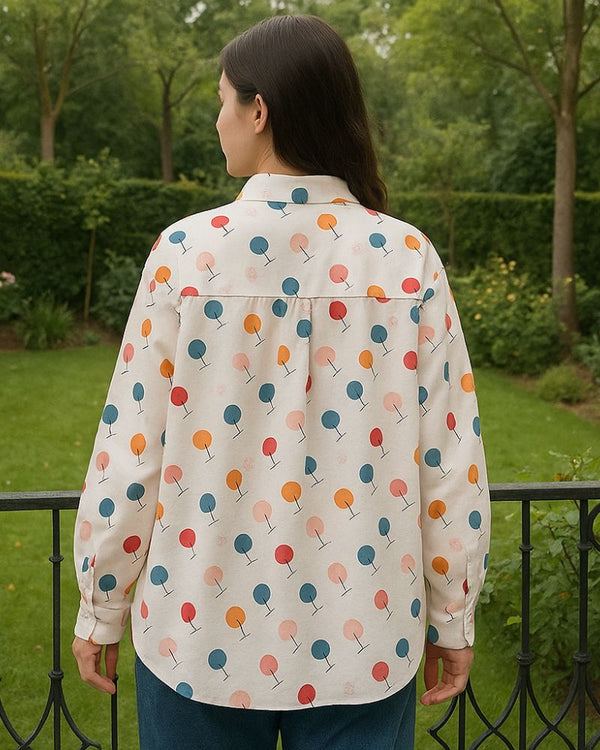 Pastel Orchard Rayon Shirt