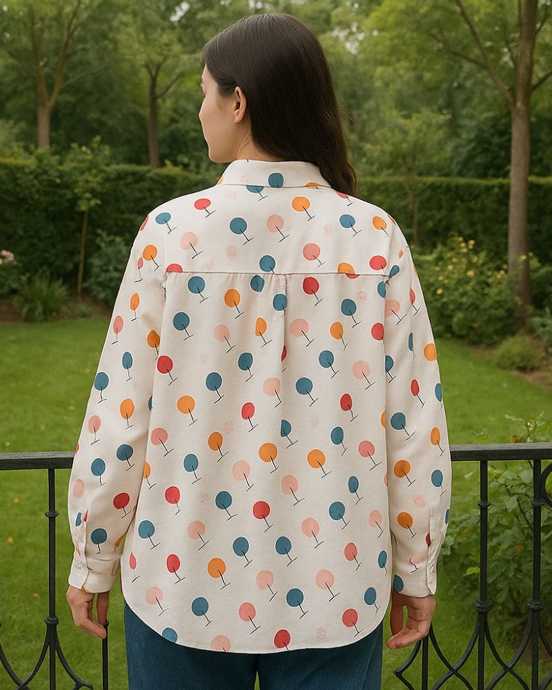 Pastel Orchard Rayon Shirt