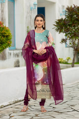 Sequins Kurta Set