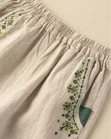 Women's Light Beige Cotton Palazzo Pant
